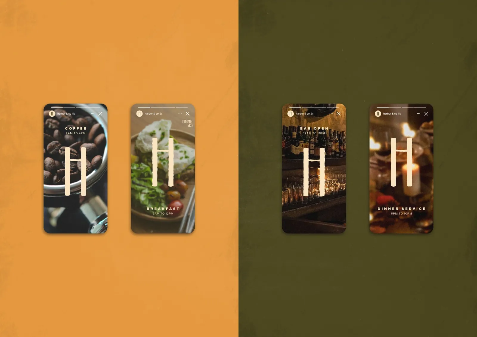 Harbor & Co. Instagram story layout
